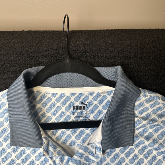 Men's PUMA Pineapples Golf Polo Size  Large - Picture 5 of 5